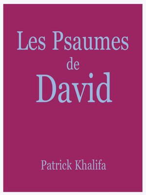 cover image of Psaumes de David